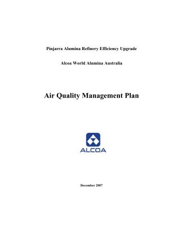 Air Quality Management Plan - Alcoa