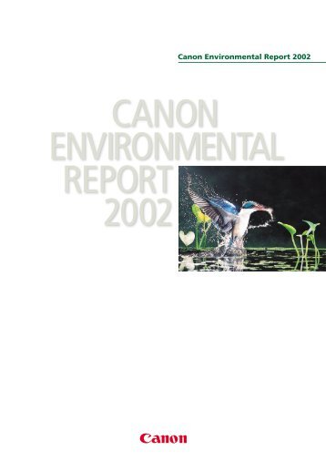 Canon Environmental Report 2002