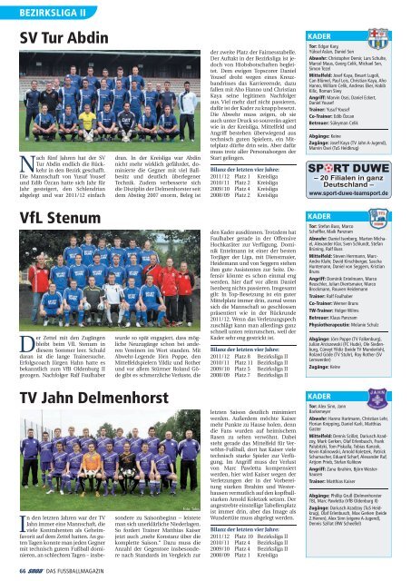 Auftakt 2012/2013 - SNOA - das fußballportal