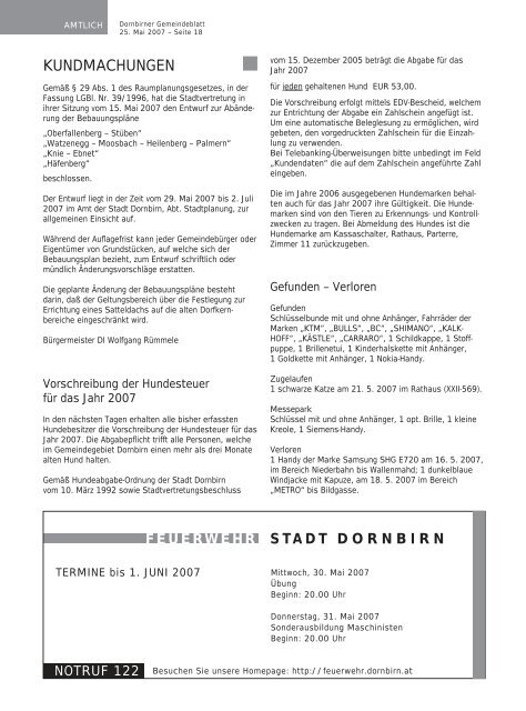 stadt dornbirn familien - Dornbirn Online