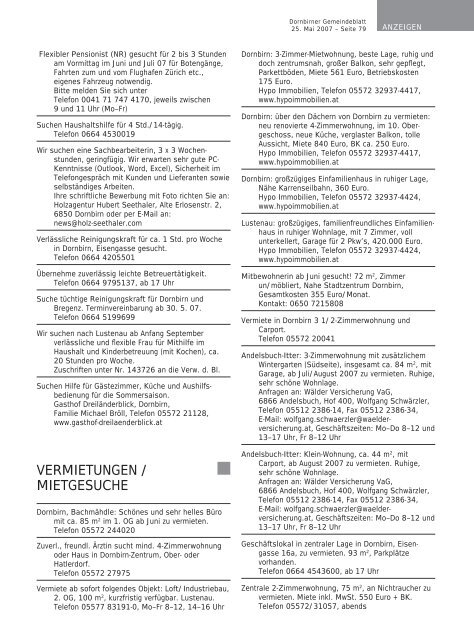 stadt dornbirn familien - Dornbirn Online