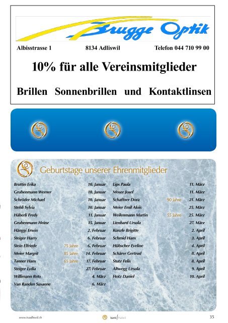 Adliswiler Turner vom Dezember 2012 - Turnverein Adliswil