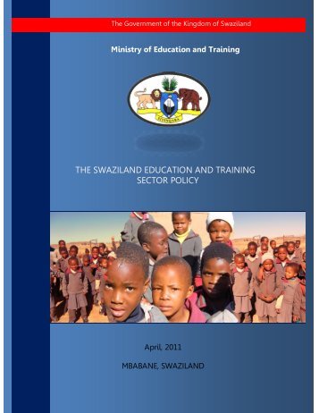 the swaziland education and training sector policy - Planipolis ...