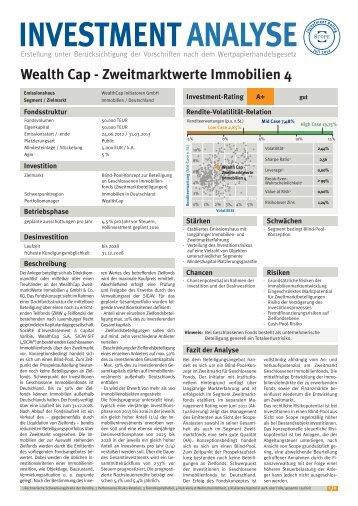 Zweitmarktwerte Immobilien 4 - WealthCap