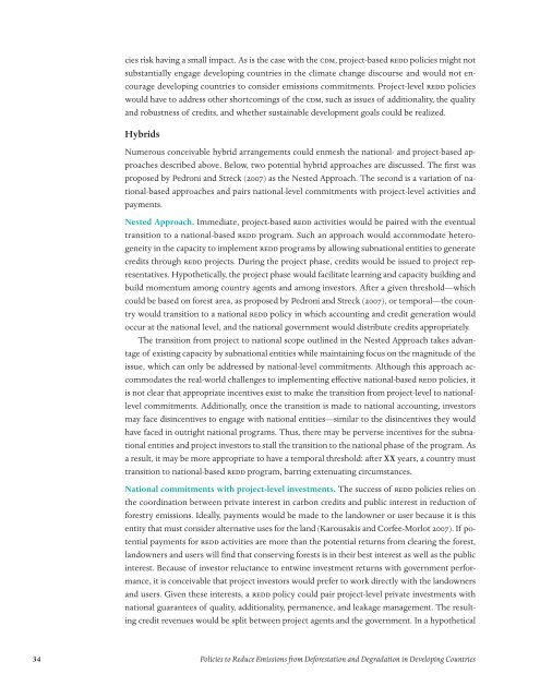 Policies to Reduce Emissions from Deforestation and Degradation ...