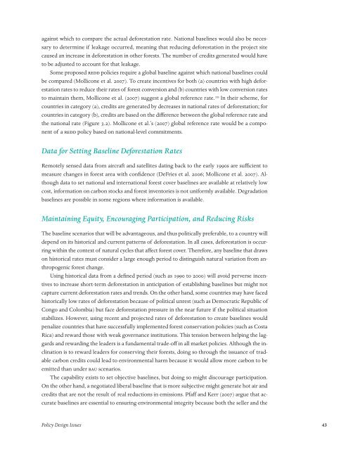 Policies to Reduce Emissions from Deforestation and Degradation ...