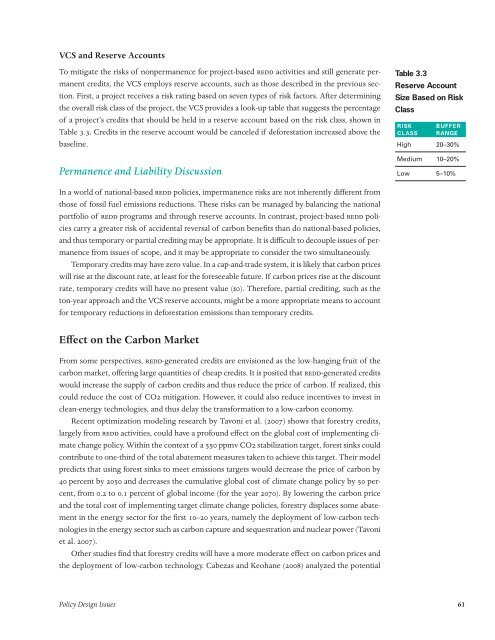 Policies to Reduce Emissions from Deforestation and Degradation ...