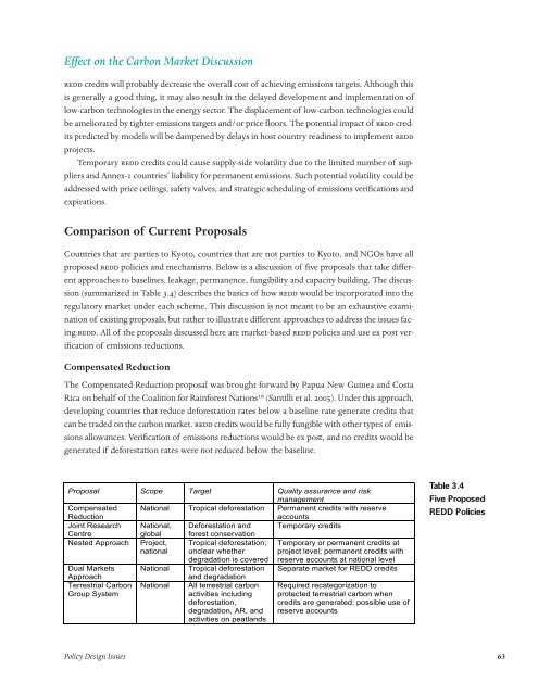 Policies to Reduce Emissions from Deforestation and Degradation ...