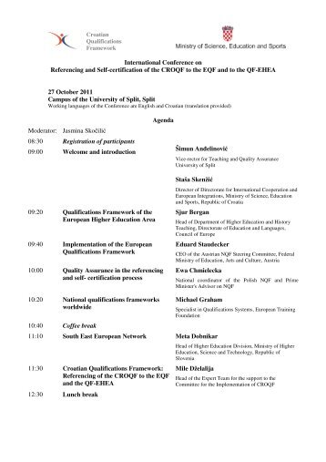 Agenda Conference - ERI SEE