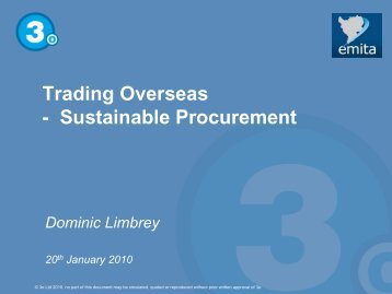 Dominic Limbrey - Trading overseas - Emita