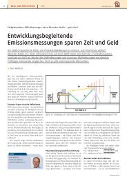 Entwicklungsbegleitende Emissionsmessungen sparen ... - Polyscope