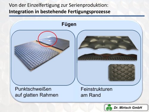 Bionische Wölbstrukturen für effektive Leichtbauprodukte