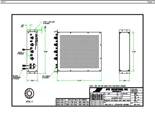 Nokia Siemens Networks, Systems & Components JFW Industries, Inc.