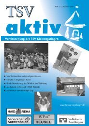 Heft22/Dez 08 (7,3 MB) - TSV Kleinengstingen