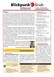 Ausgabe Juni/Juli 2011 - Gemeinde Grub