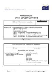 Anmeldebogen für das Schuljahr 2011/2012 - HTL & HTBLA Hallstatt