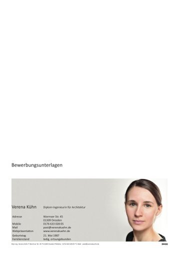 Bewerbung PDF - Verena Kühn