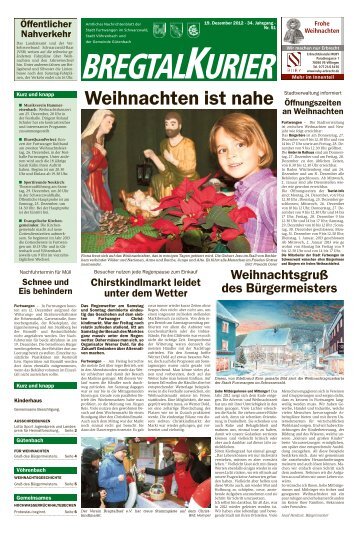 Ausgabe vom 19.12.2012 - Gemeinde Vöhrenbach