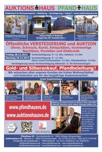Ausgabe vom 19.12.2012 - Gemeinde Vöhrenbach