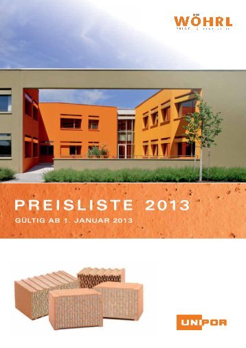 PDF-Datei: Preisliste 2013 - Wöhrl Ziegel