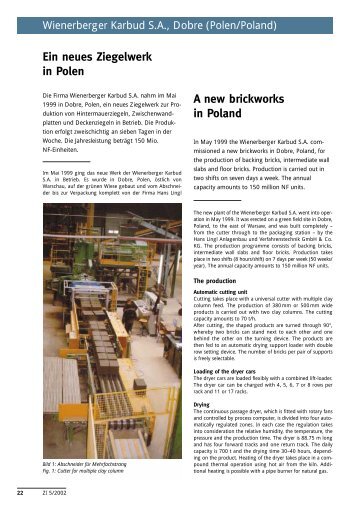 Ein neues Ziegelwerk in Polen A new brickworks in ... - Bauverlag