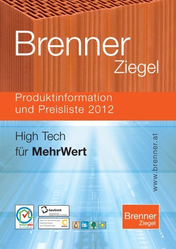 Preisliste 2012.pdf - Ziegelwerk Brenner