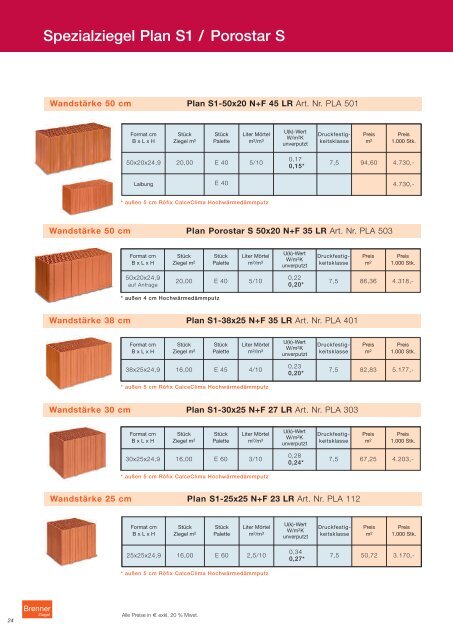 Preisliste 2012.pdf - Ziegelwerk Brenner