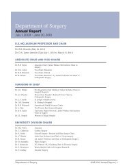 2009-10 - Department of Surgery - University of Toronto