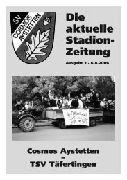 Nr.1 - SV Cosmos Aystetten