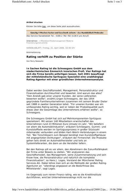 finden Sie den Artikel als pdf-Datei - Compass Communications ...