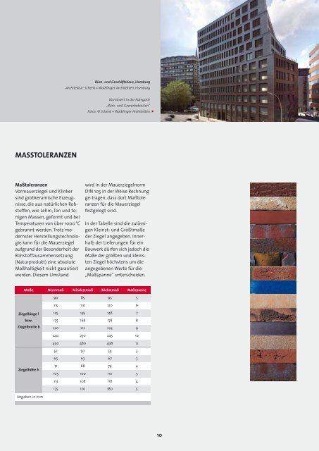 VERBLENDMAUERWERK - Fachverband der Ziegelindustrie Nord eV