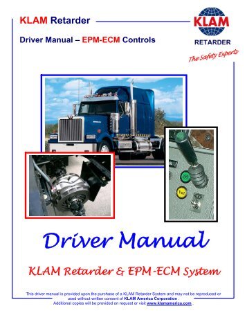 Driver Manual - KLAM America Corporation