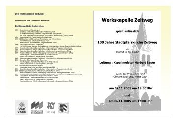 Programmheft - Werkskapelle Zeltweg