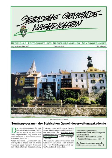 8-9 03.pdf - Steiermärkischer Gemeindebund - Steiermark