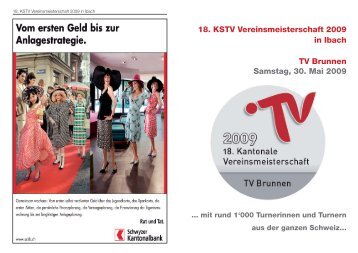18. KSTV Vereinsmeisterschaft 2009 in Ibach TV ... - STV Einsiedeln