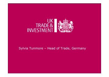 Sylvia Tunmore – Head of Trade, Germany - Emita