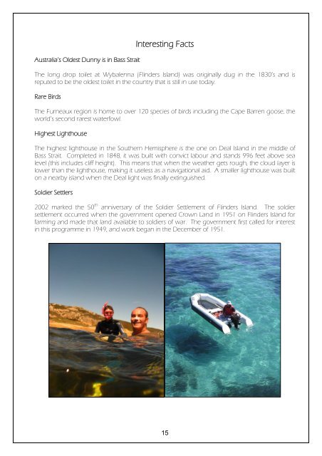 Flinders island new resident information - Flinders Council