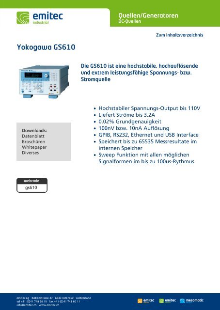 Emitec Produkt Katalog - emitec-industrial.ch