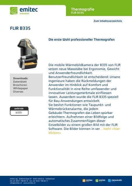 Emitec Produkt Katalog - emitec-industrial.ch