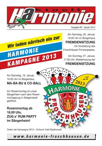 Ausgabe 080 - Harmonie Froschhausen eV