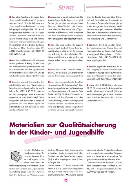 MSJ-Magazin - Münchner Sportjugend