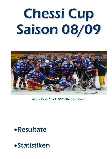 • Resultate • Statistiken - Hockey Team Längenberg