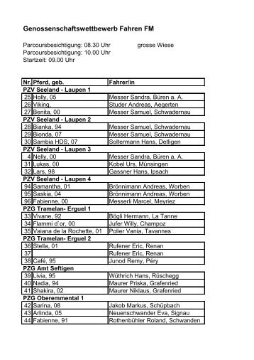 Genossenschaftswettbewerb Fahren FM - Pferdezuchtverein ...