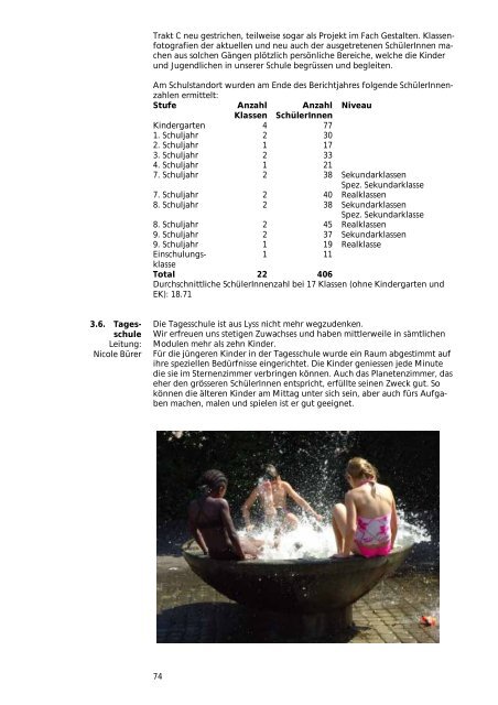 Verwaltungsbericht 2011 - Gemeinde Lyss