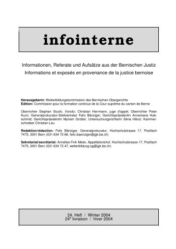 infointerne - Justiz - Kanton Bern