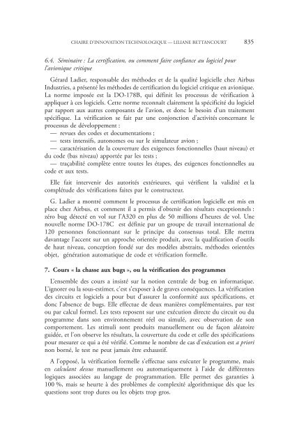 résumés des cours et travaux - Collège de France