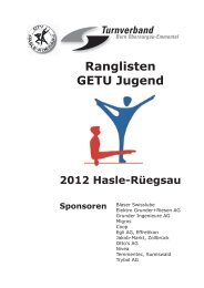 Ranglisten GETU Jugend 2012 Hasle-Rüegsau Sponsoren