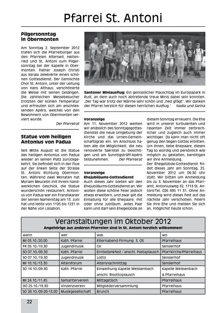 Pfarrblatt Oktober 2012 (pdf 5mb)