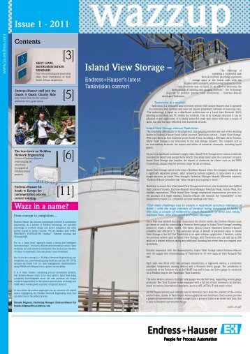 Island View Storage – - Endress+Hauser South Africa