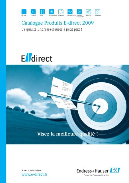 Catalogue Produits E-direct 2009 - Endress + Hauser